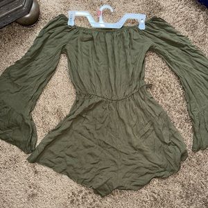 Womens Olive Green Romper. Size Small